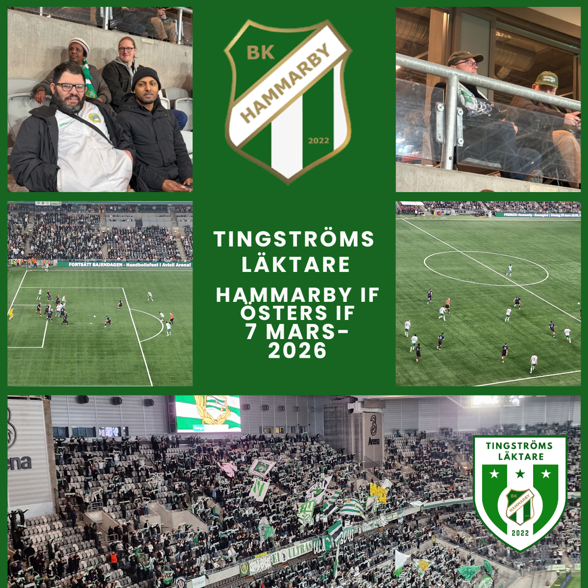 Vilken kross vi fick se på Tingströms Läktare